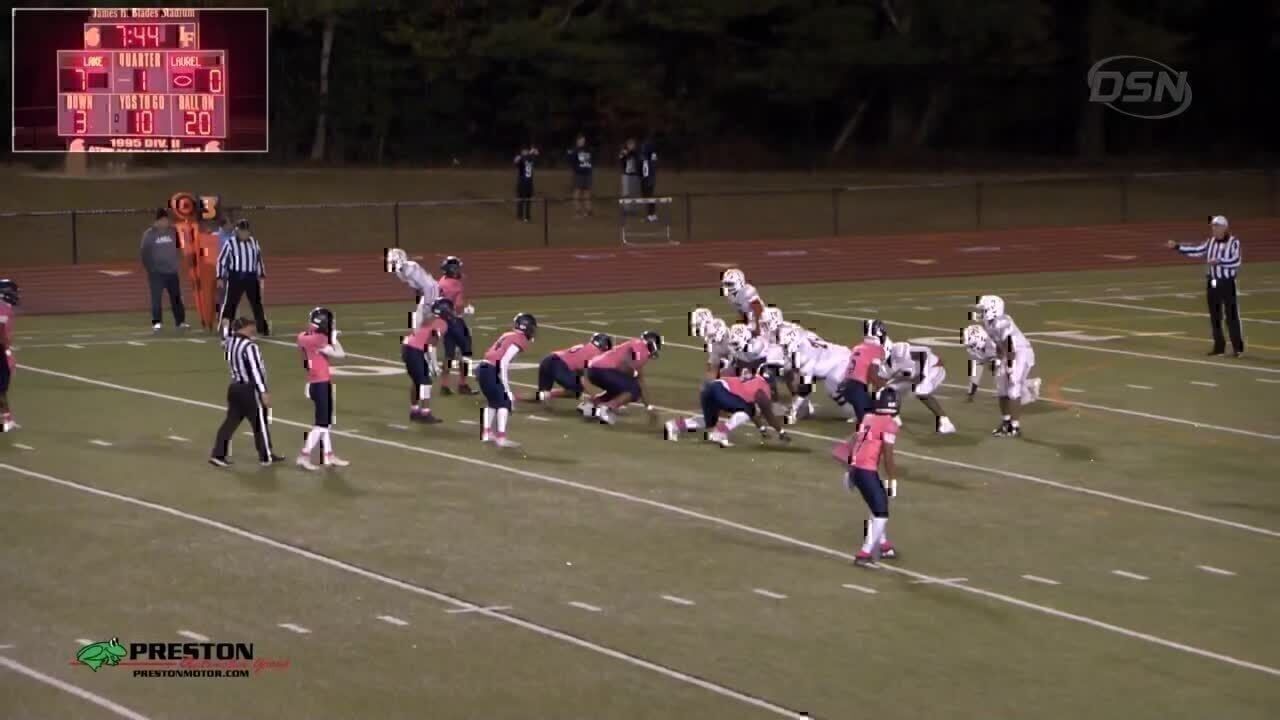 Full Game: Laurel at Lake Forest Football